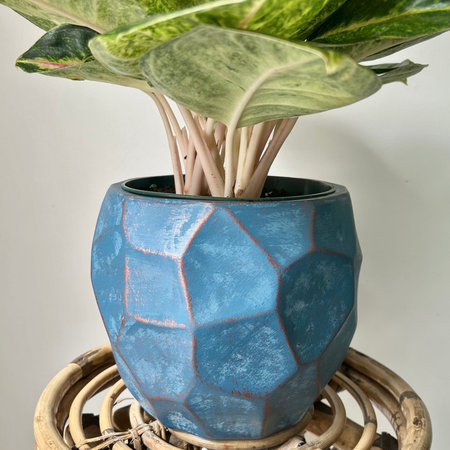 ARIES BLUE Modern Geometric Planter