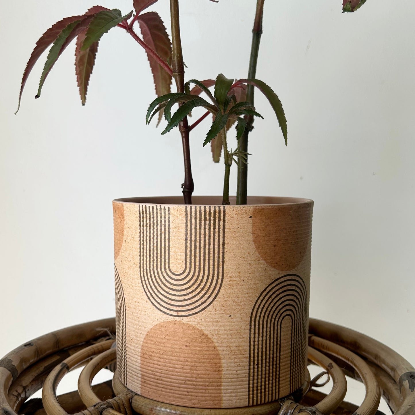 Art Deco Design Decorative Planter (5.5”x5)