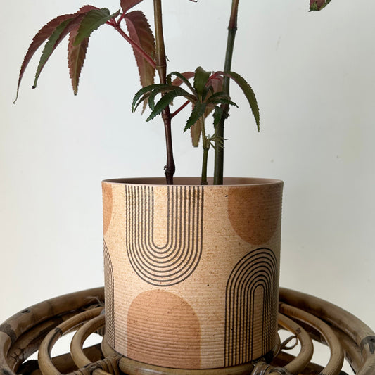 Art Deco Design Decorative Planter (5.5”x5)