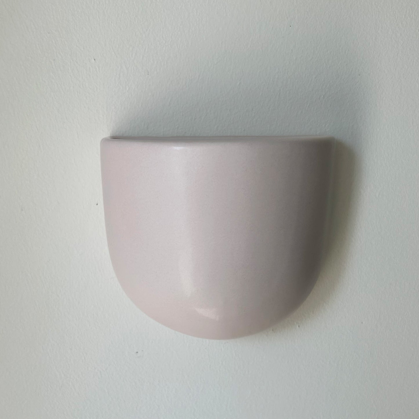 Modern Ceramic Wall Pocket SOFT PINK