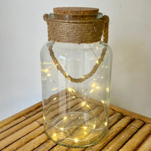 Load image into Gallery viewer, Hanging Terrarium with string light (5.5”X10”) - batteries are included
