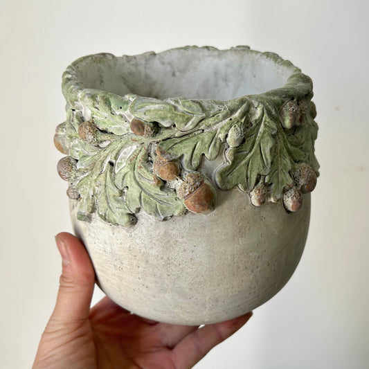 OAKWOOD Decorative Cement Pot (available in three sizes)