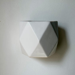 Geometric 4” Ceramic Wall Pot