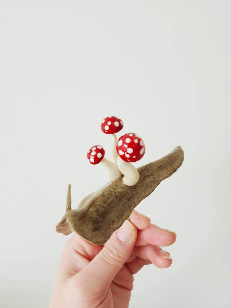 Plant Shrooms LARGE Whimsical Snail Decorative Accent (available in 5 styles)