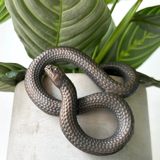 Bronze Serpent Decorative Accent