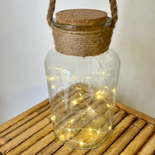 Load image into Gallery viewer, Hanging Terrarium with string light (5.5”X10”) - batteries are included

