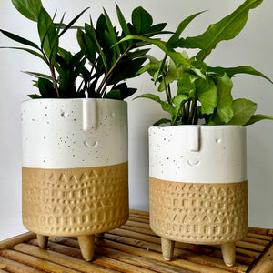 CALVIN Footed Face Planter (available in two sizes )