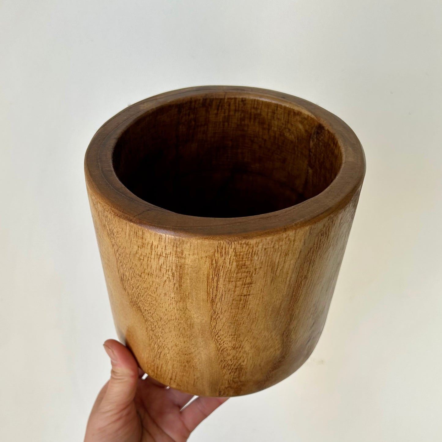 NICO Wooden Decorative Planter (5”x6”)