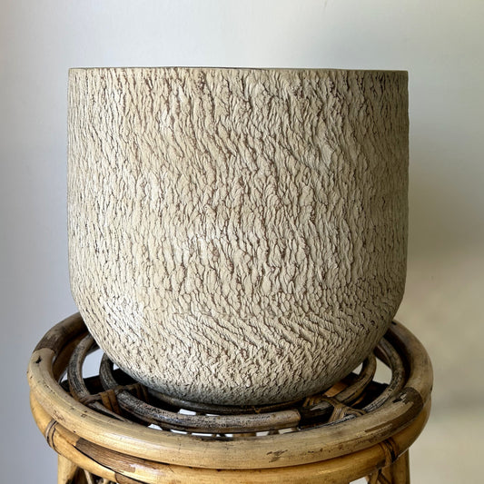 BROOKLYN LARGE Decorative Cement Pot (available in two sizes).