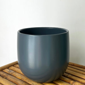 LENNOX decorative pot GLOSSY GREY (6x6”)