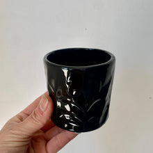Load image into Gallery viewer, LEVI Small Decorative Cylindrical Pot 2.5” pot GLOSSY BLACK
