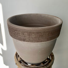 Load image into Gallery viewer, Large Taupe Clay Pot (13”X11”)
