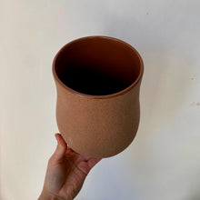 Load image into Gallery viewer, AMAYA sandstone  Pear Pot RUST (4.5”X7”)
