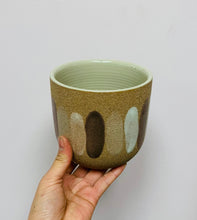 Load image into Gallery viewer, AUDREY Paintbrush Ceramic cover pot (4”x4”) Available in two designs
