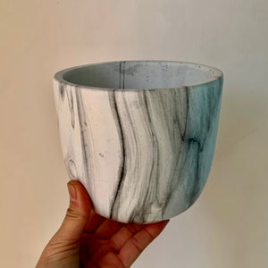 HANNAH Marbled Decorative pot (4.5”X4.5”)