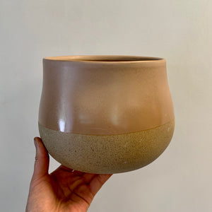 ARIA Asymmetrical Cover Pot sandstone base