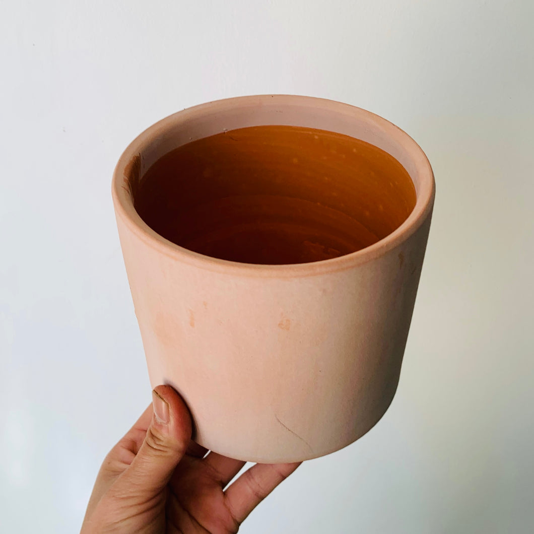 FAYE Cylindrical Terra Cotta decorative pot