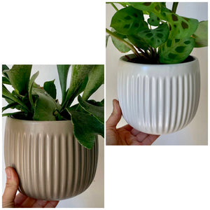 WENDAL Cover Pot Vertical Stripes (5”x5”)