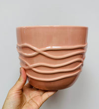 Load image into Gallery viewer, ROSLYN Ceramic Cover Pot (6.5”x5.5”) available in ROSEY PEACH &amp; WHITE
