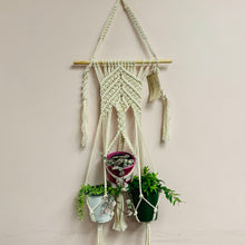 Load image into Gallery viewer, Triple Macrame Hanger (available in 2 designs)
