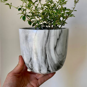 HANNAH Marbled Decorative pot (4.5”X4.5”)