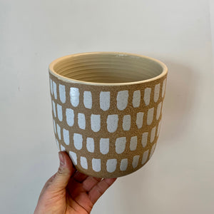 Audrey Paintbrush Cover Pot (5.25”X5.5”) two designs available